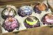 Набор  шаров в деревянной коробке "Диканьские вечера" (фиолет)