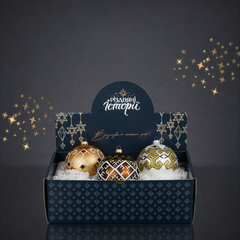 Set of Christmas tree balls "Odeschina"