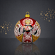 Christmas tree ball "Vytynanka. Cradle of the Family"