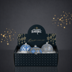 A set of Christmas tree balls "Poltava region"